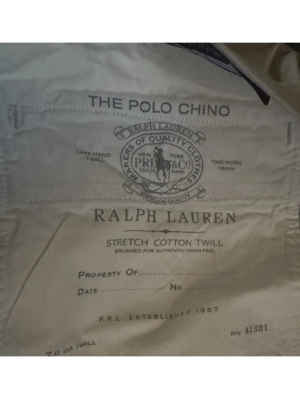 Polo Ralph Lauren Men Chino Shorts Stretch Classic Fit Khaki Size 38